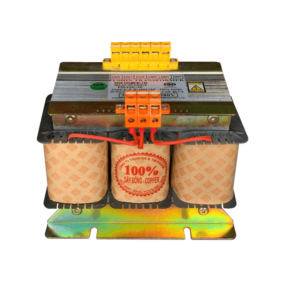 Biến Áp Trần 3 Pha Cách Ly 380V/380V - 2KVA Dây Đồng