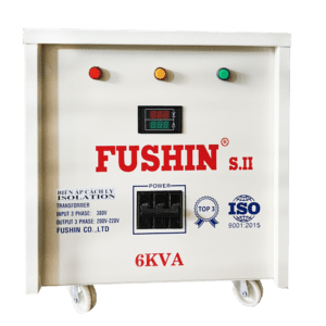 Biến áp cách ly 3 pha 6kva 380V/200V-220V Fushin